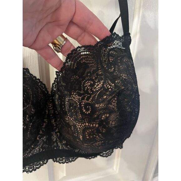 ThirdLove Black Lace Balconett Bra sz 42F EUC - Picture 6 of 11